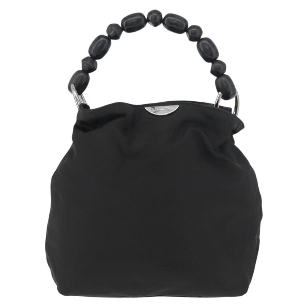Dior Maris Pearl Handbag Nylon Black
